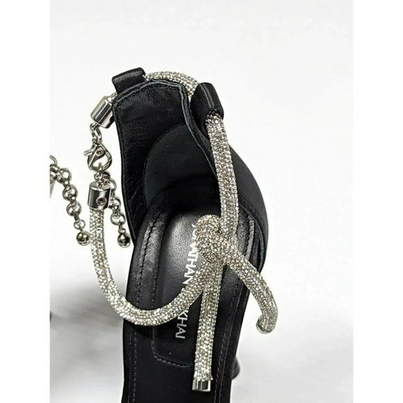 Jonathan Simkhai Dalton Women's Crystal Knot Black Sandal Size 36 EU (MSRP $595) - Picture 6 of 10